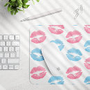 Search for lip print mousepads Pattern of lips