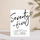 Search for 75th birthday invitations Seventy five