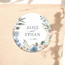 Search for rustic round wedding stickers Botanical