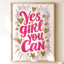 Search for can can girl posters Motivational quote