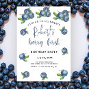Search for berry 1st birthday invitations Summer