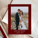 Search for wedding thank you photo postcards Modern
