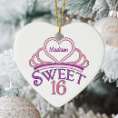 Search for sweet sixteen christmas tree decorations Girly