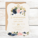 Search for blush and navy quinceanera invitations 15th birthday