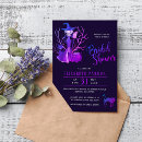 Search for witch bridal shower invitations Dark