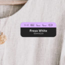 Search for purple name tags Plastic