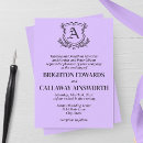 Search for lavender floral wedding invitations Formal