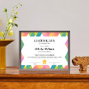 Search for participation office supplies Certificate of completion