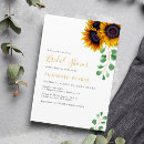 Search for sunflower bridal shower invitations Floral