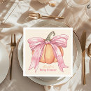 Search for pink pumpkin napkins Girl
