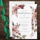 Search for poinsettia bridal shower invitations Flowers