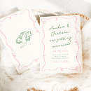 Search for pink and green wedding invitations Typography