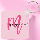 Search for cute square key rings Monogrammed