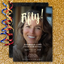 Search for classy 50th birthday invitations Minimalist