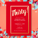 Search for milestone 30th birthday invitations Classy