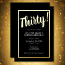 Search for milestone 30th birthday invitations Typography
