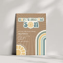 Search for hippie baby invitations Here comes the son