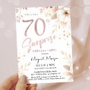 Search for surprise 70th birthday invitations Feminine