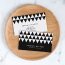 Search for geometric pattern business cards Triangle