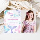 Search for dive into five mermaid invitations Our little mermaid