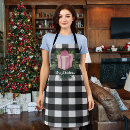 Search for pink gingham aprons Rustic