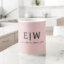 Search for monogram bridal shower mugs Girly