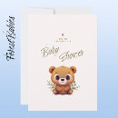 Search for foliage baby shower invitations Teddy bear