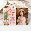 Search for 7th photo birthday invitations Groovy