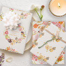 Search for vintage baby showers wrapping paper Botanical