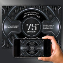 Search for mens 75th birthday invitations Silver