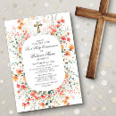 Search for peach first communion invitations Holy