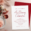 Search for surprise 40th anniversary invitations Ruby red