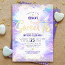Search for purple gold sweet 16 invitations 16th birthday party