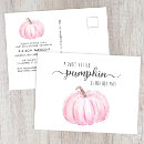 Search for a little pumpkin baby girl shower invitations Watercolor
