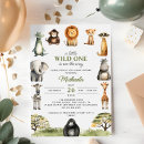 Search for wild animal baby shower invitations Watercolor safari animals