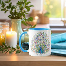 Search for peacock blue mugs Floral