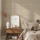 Search for beige floral art Peel and stick wallpaper