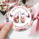 Search for butterfly first birthday stickers For kids
