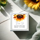 Search for sunflower thank you wedding stickers Botanical