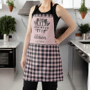 Search for pink gingham aprons Baker