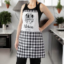 Search for black and white plaid aprons Farmhouse