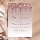 Search for rose gold baby girl shower invitations Trendy
