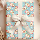 Search for blue santa claus wrapping paper Retro