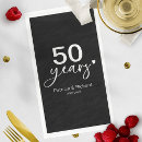 Search for 50th anniversary wedding napkins 50 years