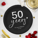 Search for 50th anniversary plates Gold fiftieth