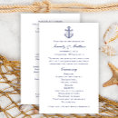 Search for nautical wedding programs Seaside