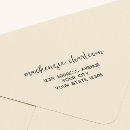 Search for unique return address rubber stamps Minimalist