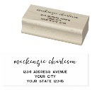 Search for unique return address rubber stamps Minimalist