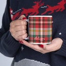 Search for red and green plaid mugs Rustic