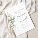 Search for eucalyptus wedding save the dates Watercolor green foliage